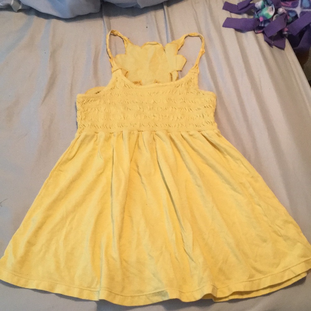 Yellow flowy top